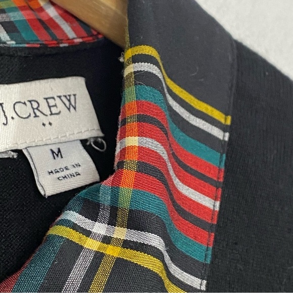 J. CREW Black Woven Plaid Sweater - Picture 10 of 11